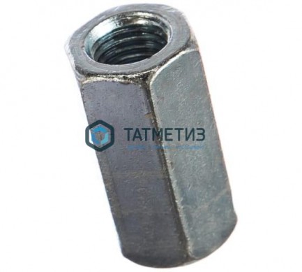 Гайка соединительная DIN 6334, оц М16  (210 шт/уп) КК |  «ТАТМЕТИЗ» Гайка соединительная DIN 6334, оц М16  (210 шт/уп) КК -  магазин крепежа «ТАТМЕТИЗ»