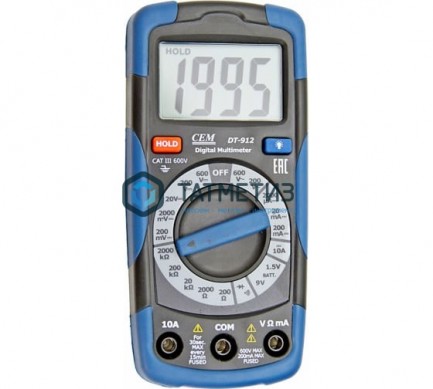Мультиметр цифровой DT-912 CEM |  «ТАТМЕТИЗ» Мультиметр цифровой DT-912 CEM -  магазин крепежа «ТАТМЕТИЗ»