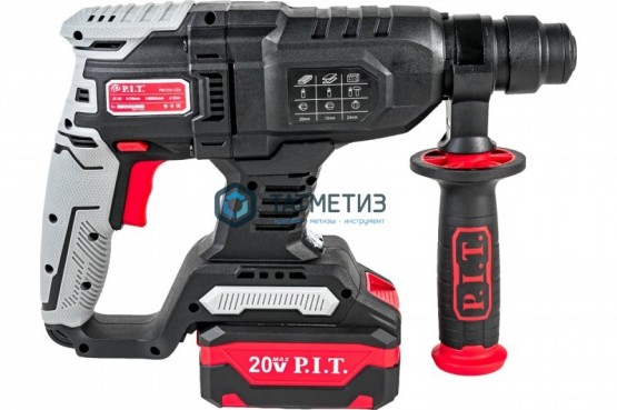 Перфоратор аккум. P.I.T PBH20H-22A (SDS+,20В,б/щет,2 ак*4.0Ач,Li-ion,2реж,1.5Дж,бур 22мм, ЗУ) |  «ТАТМЕТИЗ» Перфоратор аккум. P.I.T PBH20H-22A (SDS+,20В,б/щет,2 ак*4.0Ач,Li-ion,2реж,1.5Дж,бур 22мм, ЗУ) -  магазин крепежа «ТАТМЕТИЗ»