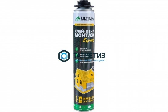 Клей-пена ULTIMA EXPRESS МОНТАЖ монтажно-строительная 750 мл / 12 |  «ТАТМЕТИЗ» Клей-пена ULTIMA EXPRESS МОНТАЖ монтажно-строительная 750 мл / 12 -  магазин крепежа «ТАТМЕТИЗ»