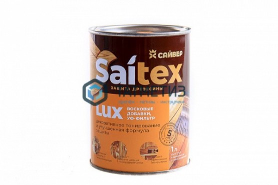Деревозащитное средство Saitex LUX  ДУБ  1 л./14 -  магазин крепежа «ТАТМЕТИЗ»