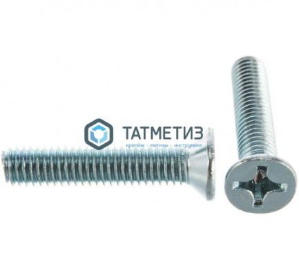 Винт потай DIN 965 оц 5х25  (7000 шт/уп) КК |  «ТАТМЕТИЗ» Винт потай DIN 965 оц 5х25  (7000 шт/уп) КК -  магазин крепежа «ТАТМЕТИЗ»