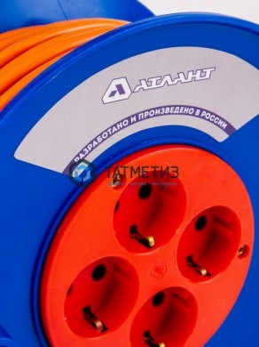 Удлинитель силовой на катушке с/з, КГ, 4000 Вт, 30м Атом Атлант |  «ТАТМЕТИЗ» Удлинитель силовой на катушке с/з, КГ, 4000 Вт, 30м Атом Атлант -  магазин крепежа «ТАТМЕТИЗ»