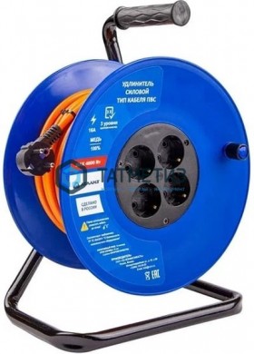 Удлинитель силовой на катушке с/з, КГ, 4000 Вт, 30м Атом Атлант |  «ТАТМЕТИЗ» Удлинитель силовой на катушке с/з, КГ, 4000 Вт, 30м Атом Атлант -  магазин крепежа «ТАТМЕТИЗ»