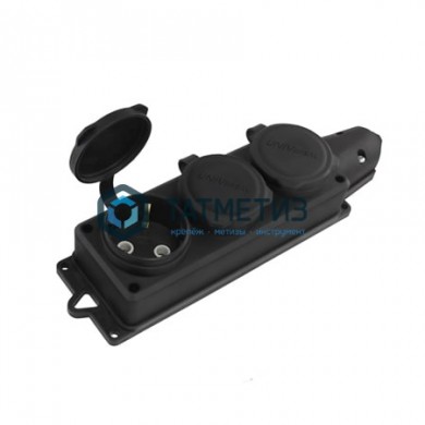 Колодка удлинителя 3-м каучук 16А 2Р-Е IP44 |  «ТАТМЕТИЗ» Колодка удлинителя 3-м каучук 16А 2Р-Е IP44 -  магазин крепежа «ТАТМЕТИЗ»