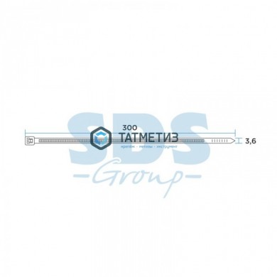 Хомут-стяжка нейлон  300 х 3,6  (100 шт/уп)  REXANT серый |  «ТАТМЕТИЗ» Хомут-стяжка нейлон  300 х 3,6  (100 шт/уп)  REXANT серый -  магазин крепежа «ТАТМЕТИЗ»