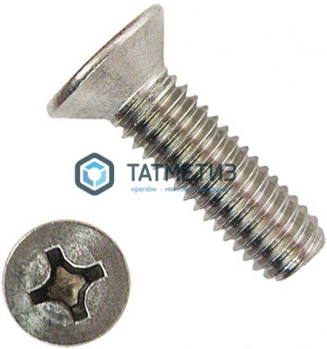 Винт потай DIN 965 А4  М 4х16 |  «ТАТМЕТИЗ» Винт потай DIN 965 А4  М 4х16 -  магазин крепежа «ТАТМЕТИЗ»