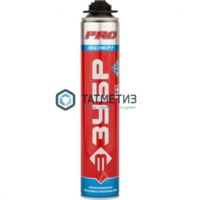 Пена ЗУБР "ЭКСПЕРТ" ПРО В1 профессиональная, для монтажного пистолета, всесезонная, 750мл |  «ТАТМЕТИЗ» Пена ЗУБР "ЭКСПЕРТ" ПРО В1 профессиональная, для монтажного пистолета, всесезонная, 750мл -  магазин крепежа «ТАТМЕТИЗ»