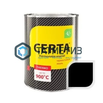 Эмаль термостойкая  ЧЕРНАЯ  Церта до 700 С, 0,8 кг- Эмаль термостойкая  ЧЕРНАЯ  Церта до 700 С, 0,8 кг-